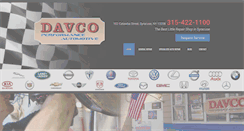 Desktop Screenshot of davcoperformance.com